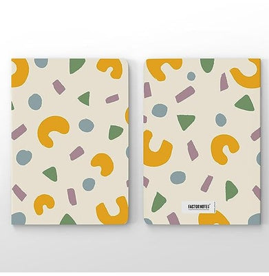 imagFactor Notes-Notebook :100 GSM A5 Plain 144 Pages -The Beige Abstract: Plain