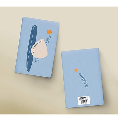 imagFactor Notes-Notebook :100 GSM A5 Plain 144 Pages -The Blue Sunset: Plain