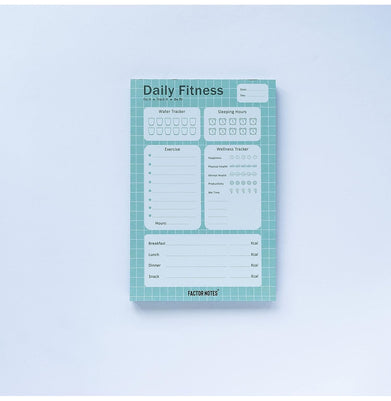 imagFactor Notes-Notebook :90 GSM A5 Notepad 90 Pages -Daily Fitness