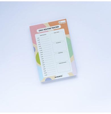 imagFactor Notes-Notebook :90 GSM A5 Notepad 90 pages -Daily Routine Tracker