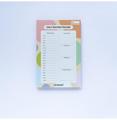 imagFactor Notes-Notebook :90 GSM A5 Notepad 90 pages -Daily Routine Tracker