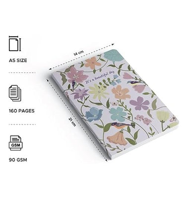 imagFactor Notes-Notebook :90 GSM A5 Ruled 160 Pages -Its a Beautiful Day