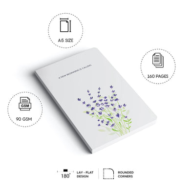 imagFactor Notes-Notebook :90 GSM A5 Ruled 160 Pages -New Beginnings