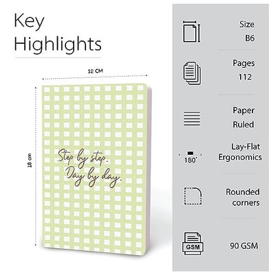 imagFactor Notes-Notebook :90 GSM B6 Ruled 112 Page -Step by Step