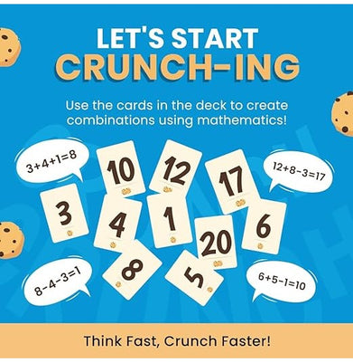 imagFletter Crunch Math Game, Fun Math Card Game