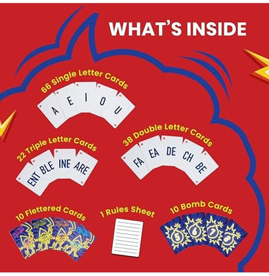 imagFletter Fuse Word Game, Fun Word Card Game for All
