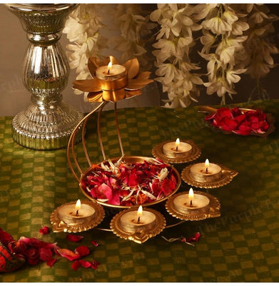imagFloral Diya Urli