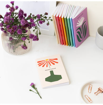 imagFloral Pocket Notebooks / Pack of 7