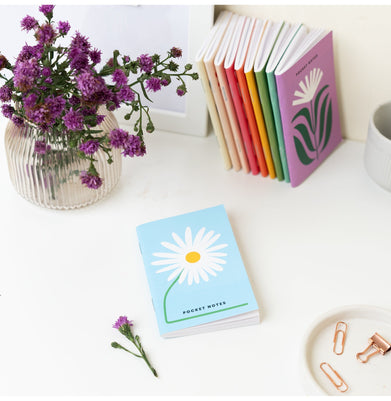 imagFloral Pocket Notebooks / Pack of 7
