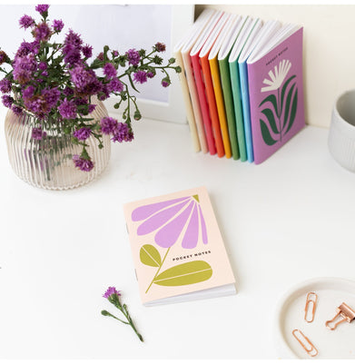 imagFloral Pocket Notebooks / Pack of 7