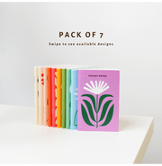 image //www.c...Floral Pocket Notebooks / Pack of 7