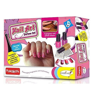 imagFunskool Handycrafts - Nail Art Parlour Set, Manicure Kit - 3 Colours