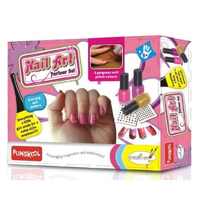 imagFunskool Handycrafts - Nail Art Parlour Set, Manicure Kit - 3 Colours