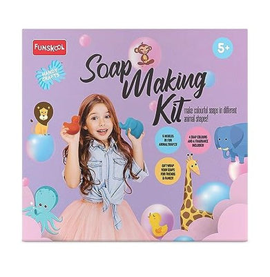 imagFunskool Handycrafts Soap Making Kit Including 6 Moulds, 4 Colours And Fragrance