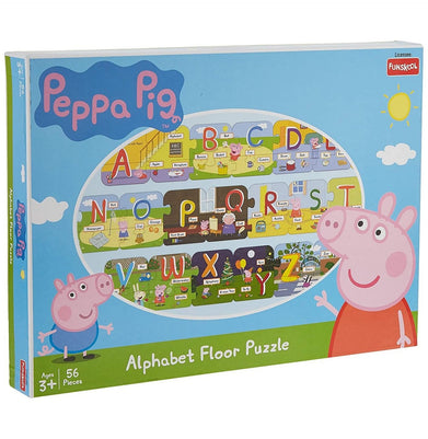 imagFunskool Peppa Pig Alphabet Floor Puzzle 56-Pcs Kids Educational Multicolour 4945800