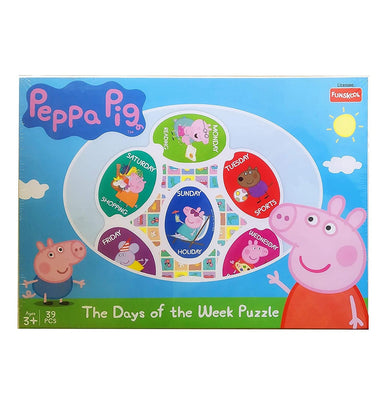 imagFunskool Peppa Pig: The Days Of The Week Puzzle- Kids 39-Pcs Puzzle Multicolour 4945700