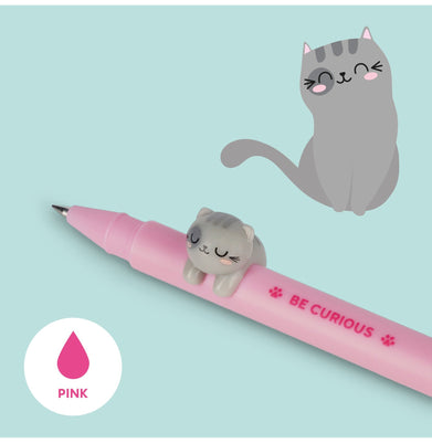 imagGel Pen With Animal Decoration - Lovely Friends - Kitty