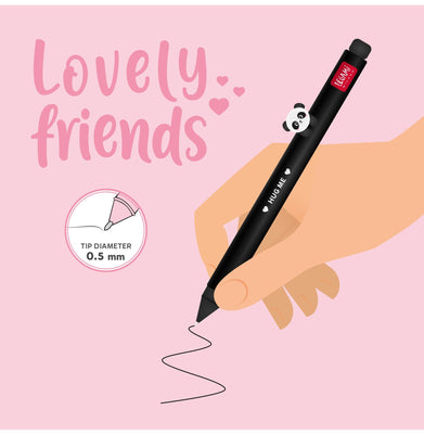 imagGel Pen With Animal Decoration - Lovely Friends - Panda