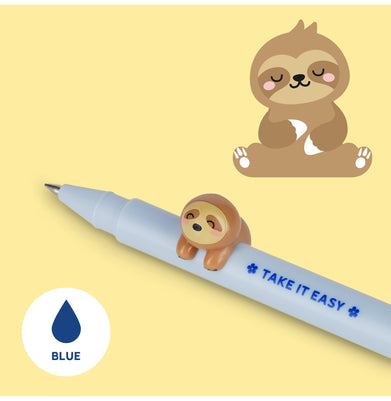 imagGel Pen With Animal Decoration - Lovely Friends - Sloth