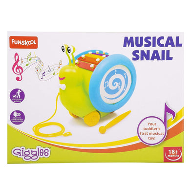 imagGiggles Musical Snail - Green & Blue