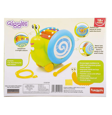 imagGiggles Musical Snail - Green & Blue