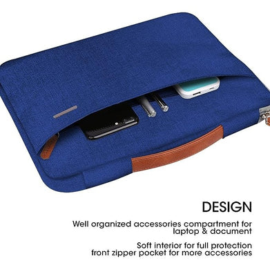 imagGripp Grace 13.3" Macbook Sleeve Bag - Blue/Camel-GR-GRA13-BLUCML