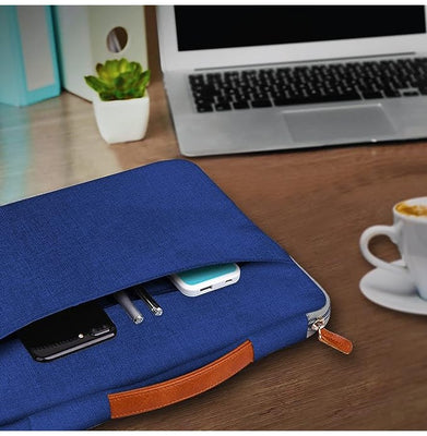 imagGripp Grace 13.3" Macbook Sleeve Bag - Blue/Camel-GR-GRA13-BLUCML
