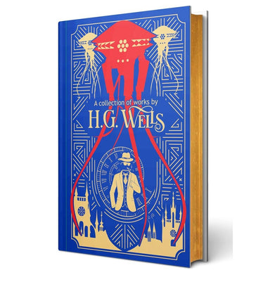 imagH.G. Wells:A Collection Of Works : Time Machine/ Island of Doctor Moreau/ Invisible Man/ War of the Worlds/ First Men in the Moon/ Worlds Set Free Leather:bound H.G. Wells and Wilco International LLP