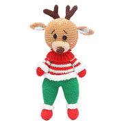 image //www.c...Handcrafted Amigurumi Christmas Soft Toy- Cute Boy Reindeer