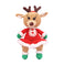 imag1Handcrafted Amigurumi Christmas Soft Toy- cute girl reindeer