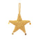 imag1Handcrafted Amigurumi Christmas Tree Ornament- star crochet-gold