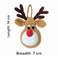 imag3Handcrafted Crochet Christmas Tree Ornament- Reindeer Face