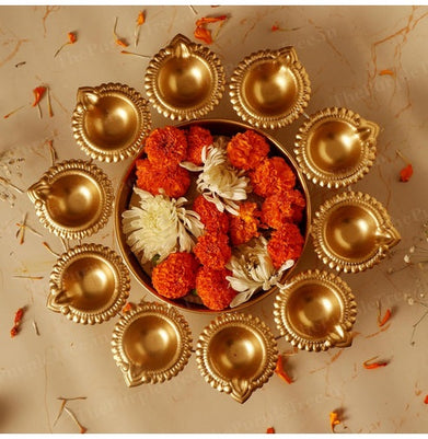 imagHandcrafted Diya Urli Bowl