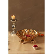 image //www.c...Handcrafted Lotus Urli Bowl