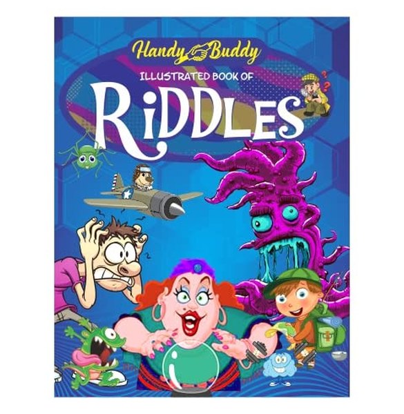 Published Riddle Book Illustrated Book Of Riddles - Paperback - Comics - Crossword