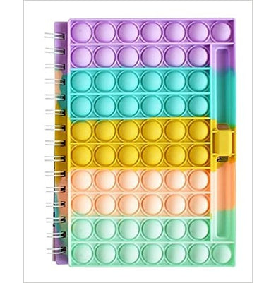 imagHappy Pop It Notebook with Pen Holder