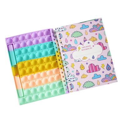 imagHappy Pop It Notebook with Pen Holder
