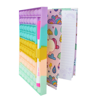 imagHappy Pop It Notebook with Pen Holder