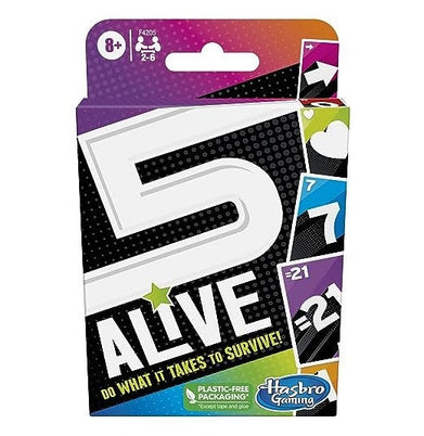 imagHasbro Gaming 5 Alive Card Game, Fast-Paced Kids Game, Easy to Learn, Fun Family Game