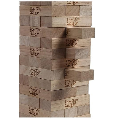 imagHasbro Gaming Jenga Tube Pack Hardwood Blocks Stacking Tower Game