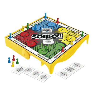 imagHasbro Gaming Sorry Grab & GO Board Game for Kids Ages 8 and Up Multicolor