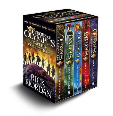 imagHeroes of Olympus Complete Collection 5 Book Slipcase Paperback Riordan Rick Paperback Rick Riordan