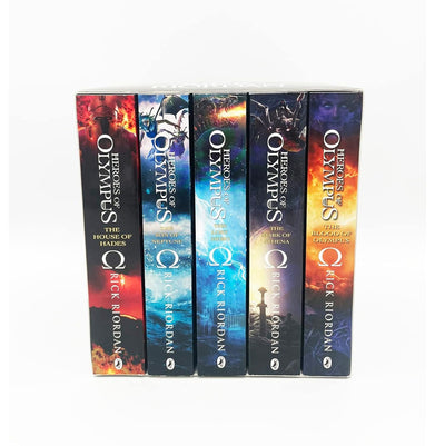 imagHeroes of Olympus Complete Collection 5 Book Slipcase Paperback Riordan Rick Paperback Rick Riordan