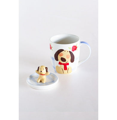 imagHey Buddy Handpainted Hot Choco Mug With Lid