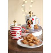 image //www.c...Hey Buddy Handpainted Hot Choco Mug With Lid