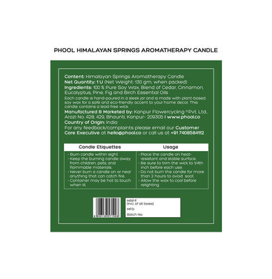 imagHIMALAYAN SPRINGS SOY CANDLE