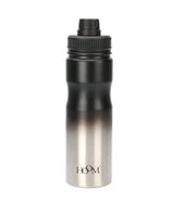 image //www.c...HMI Gradient Colour Effect Vacuum Stainless Sports Water Bottle Flask, 600ml, Black