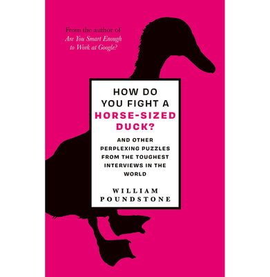 imagHow Do You Fight A Horse:Size Duck? Paperback William Poundstone