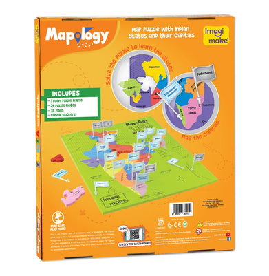 imagImagimake Mapology India with Capitals