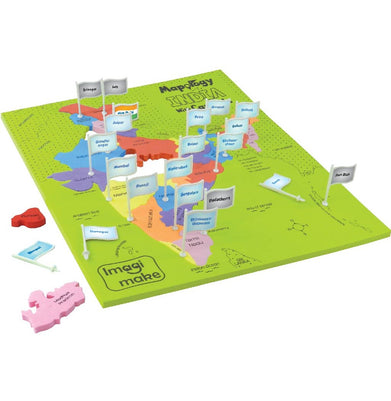 imagImagimake Mapology India with Capitals